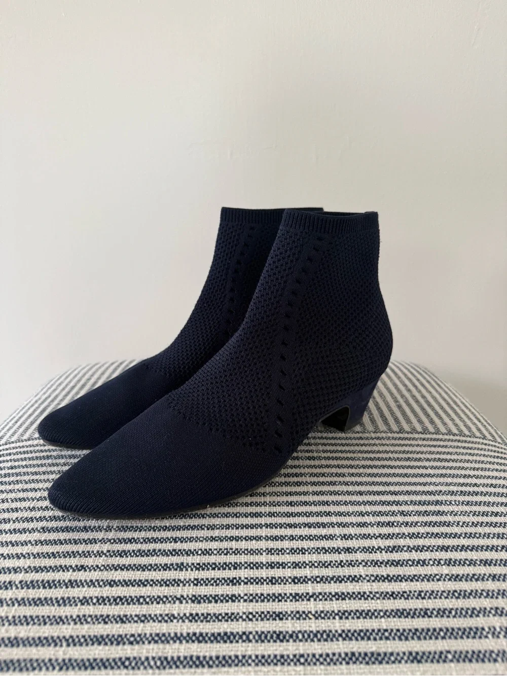 Eileen Fisher Stretch Knit Bootie - Navy - Picture 7 of 8